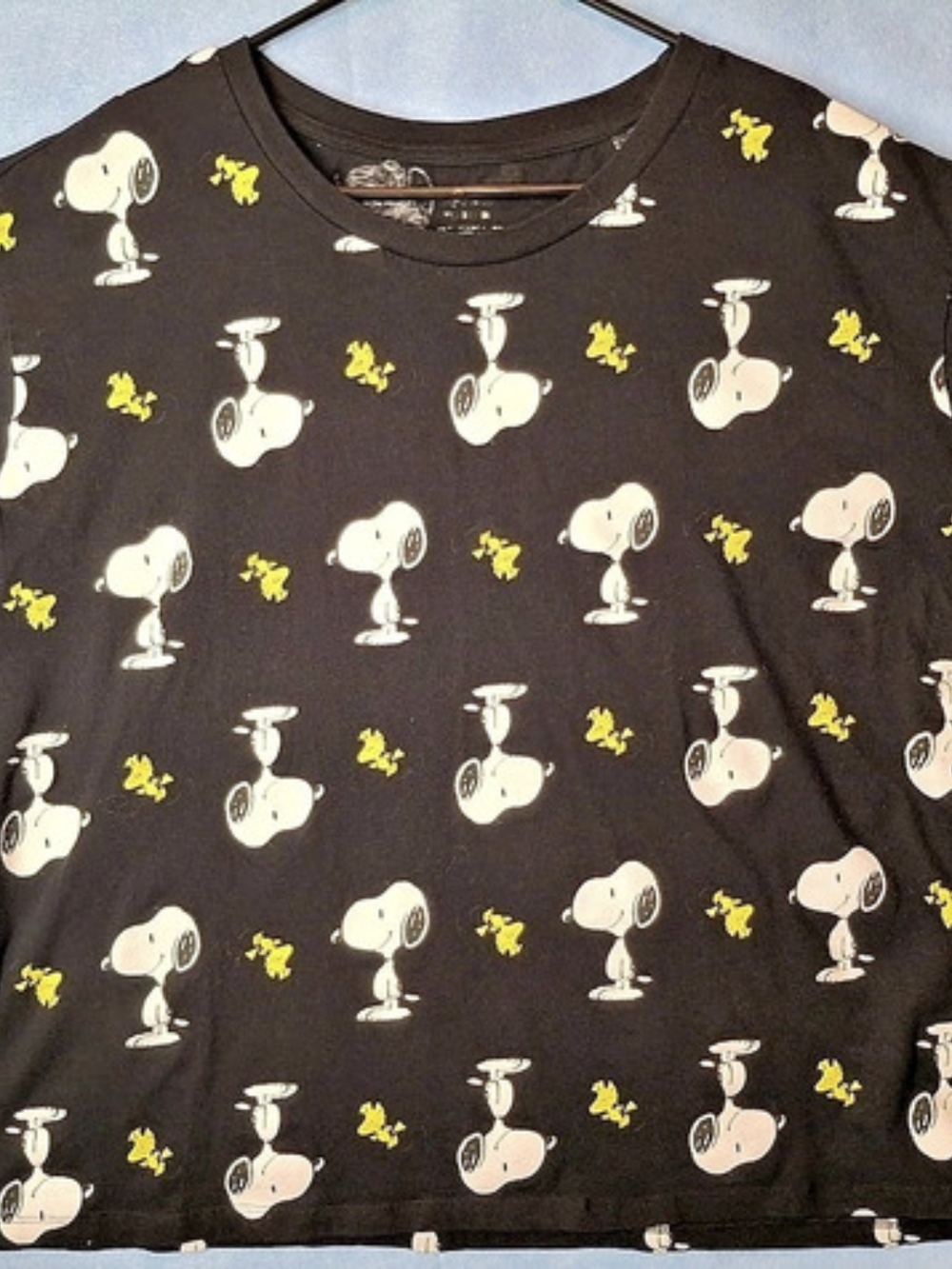 Peanuts Snoopy Graphic Tee Black Size 3X